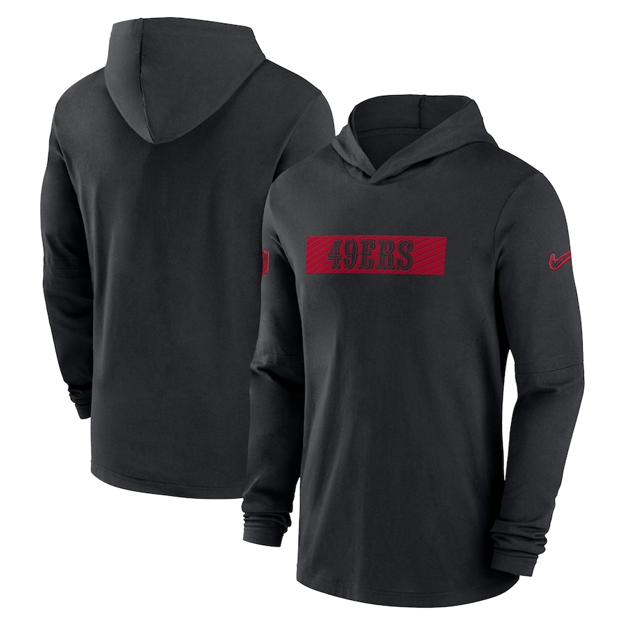 Men San Francisco 49ers black style #2 2024 Nike NFL Hoodie->kansas city chiefs->NFL Jersey